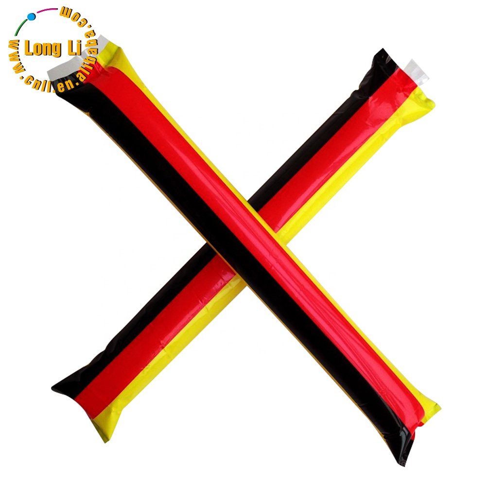 Promotional colorful PE Clapper Sticks Inflatable Cheering Sticks