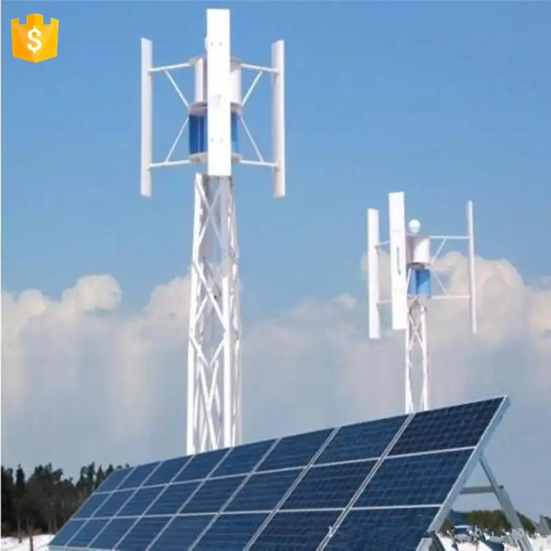 Multifunctional maglev levitation vawt 20kw wind turbine 100kw solar lighting system indoor for wholesales