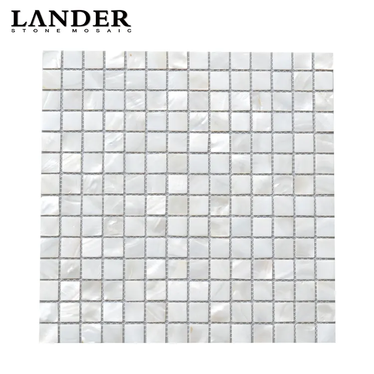 natural mother of pearl shell peel and stick self-adhesive shell art mosaic tile for kitchen backsplash and wall decor