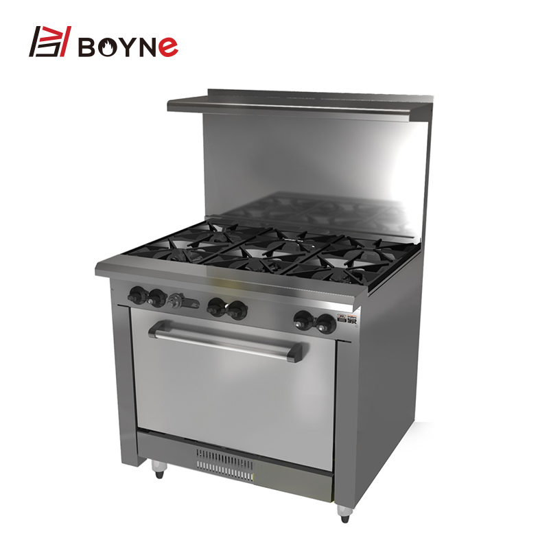 Gas stove american 6 burner gas range with oven