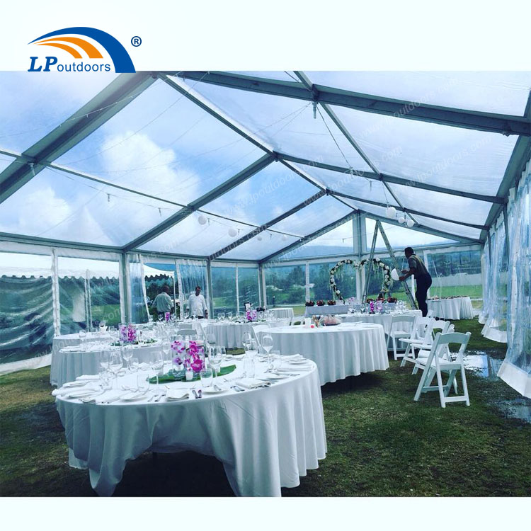 200 people high quality clear roof party tent for outdoor wedding and event