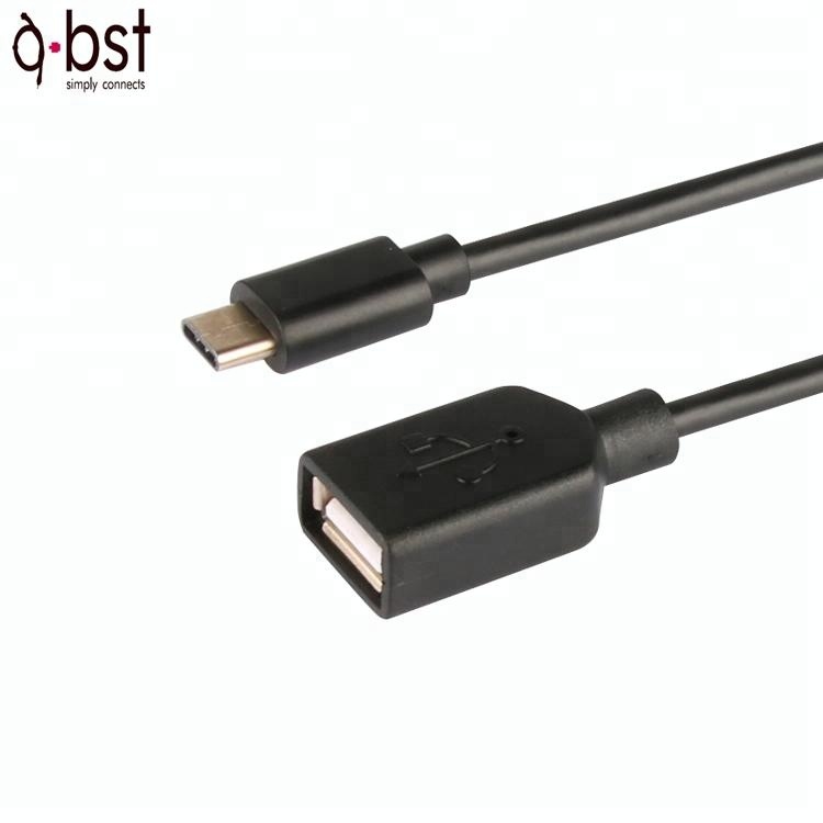 Плетеный кабель с разъемом Type-c 3,1 папа-Usb 2,0 мама адаптер Otg Usb кабель