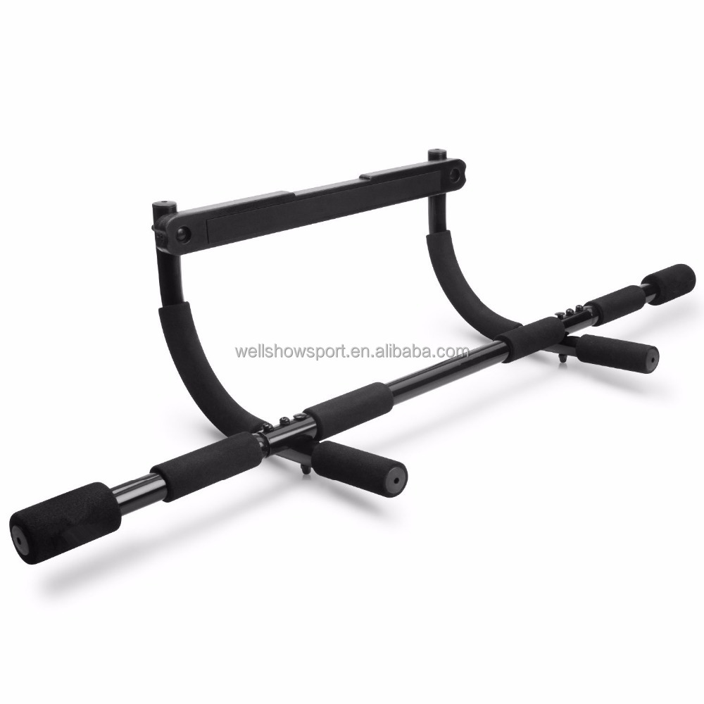 Wellshow Sport Stable Durable Pull Up Bar Chin Up Bar Upper Body Exercise Bar