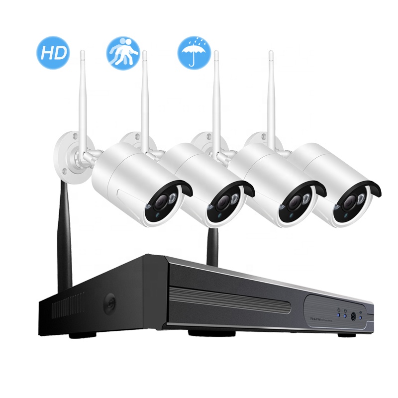 BESDER 1080P Wi-Fi Ip-камера системы безопасности Беспроводная 4-канальная Wi-Fi NVR 4 шт. Willess IP CCTV камера комплект Автоматическая пара уличная комнатная