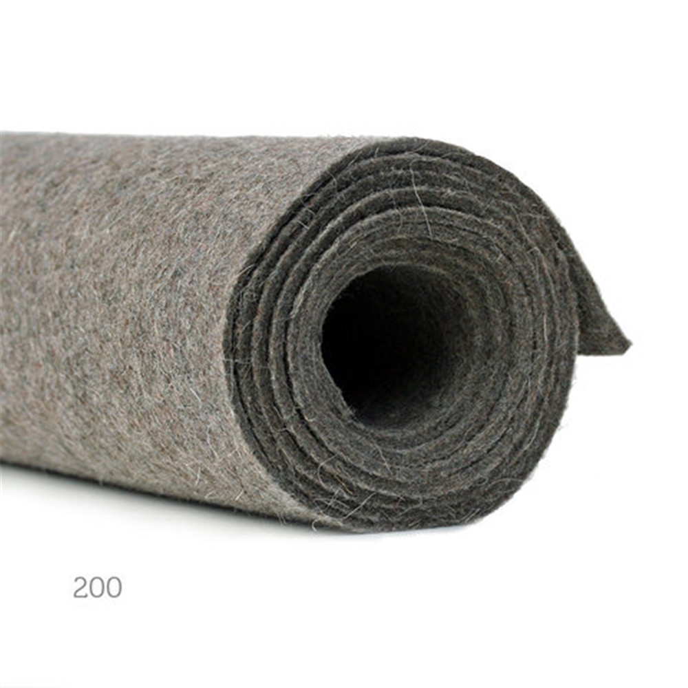 Wholesale color wool felt 35% polyester 65% wool blended felt for shoe material