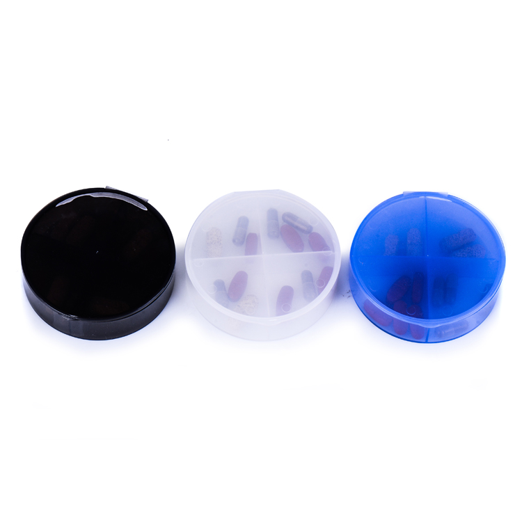 GENSYU Fashionable Portable Pocket Size Pill Box Capsule Case With Cover Easy Open Pill
