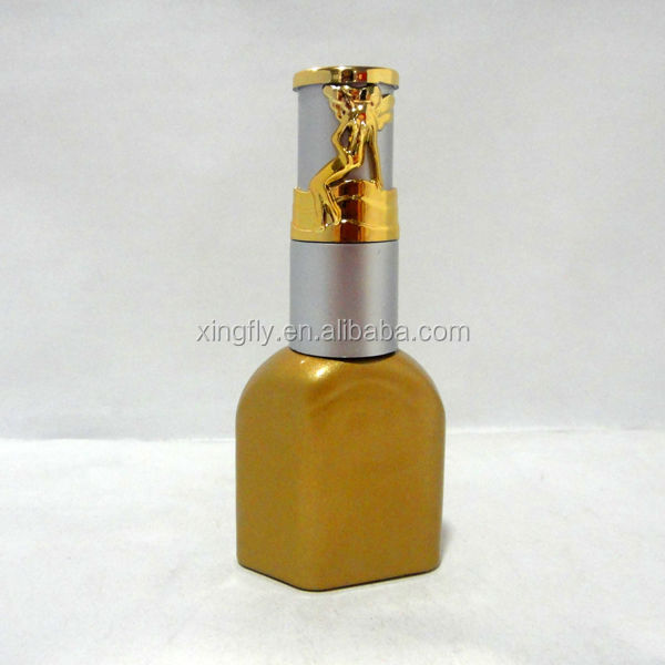 13ml golden noble nail polish bottle  uv gel polish soak off bottle  with dupont nylon brush and cap