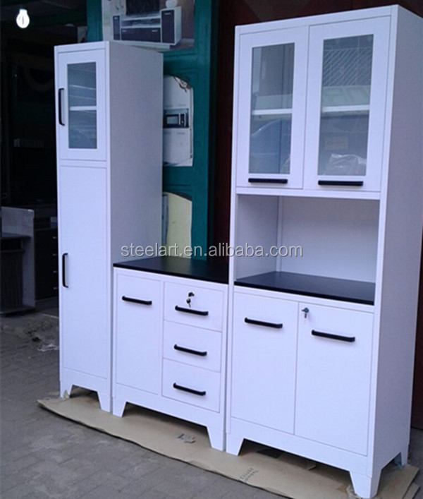 Белые металлические кухонные шкафы в kerala, распродажа