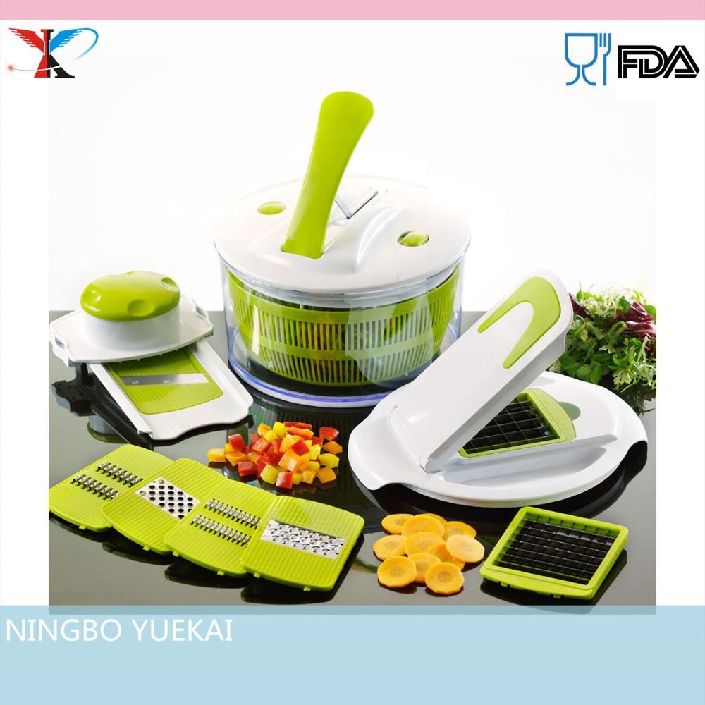 Multi кухня помощник Овощной slicer cutter салат spinner Набор