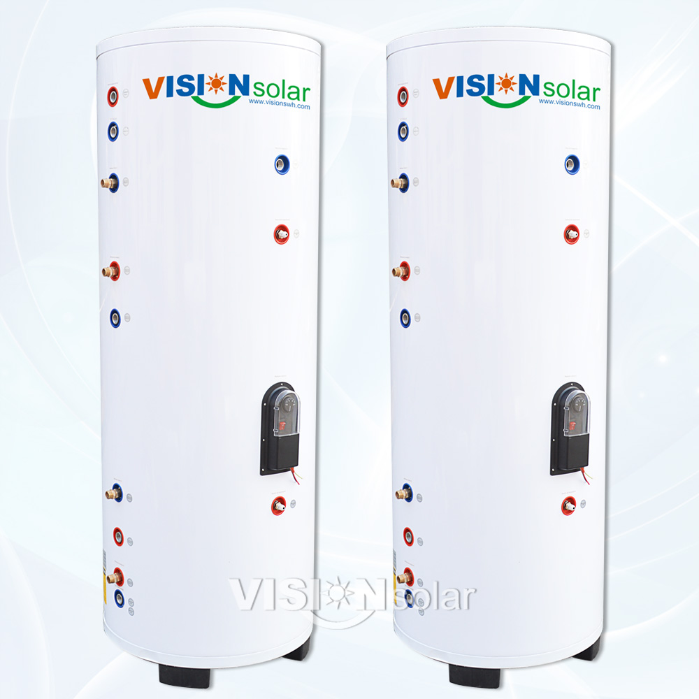 High pressure stainless steel hot water tank with heat exchanger