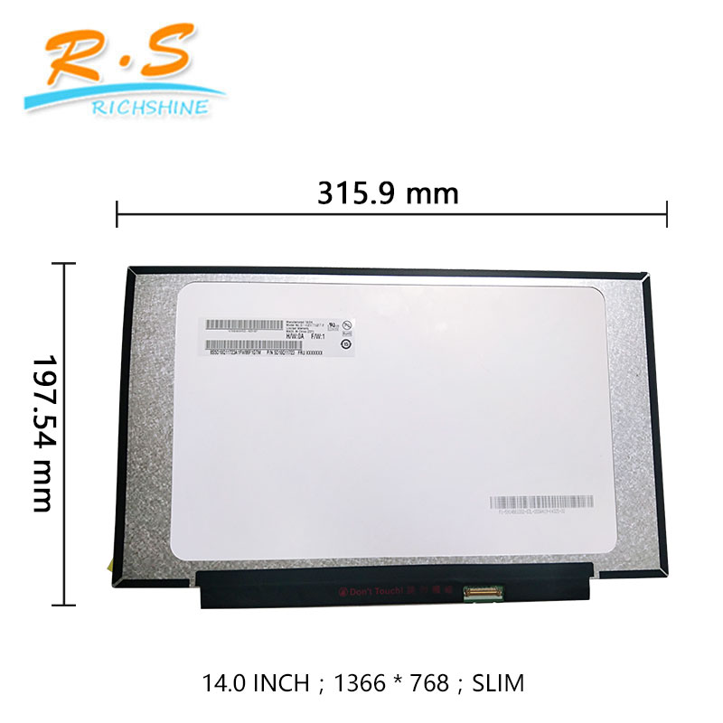 14 дюймов AUO LCD дисплей ноутбука led экран дисплея матовый 30pin 1366x768 B140xtn07.2