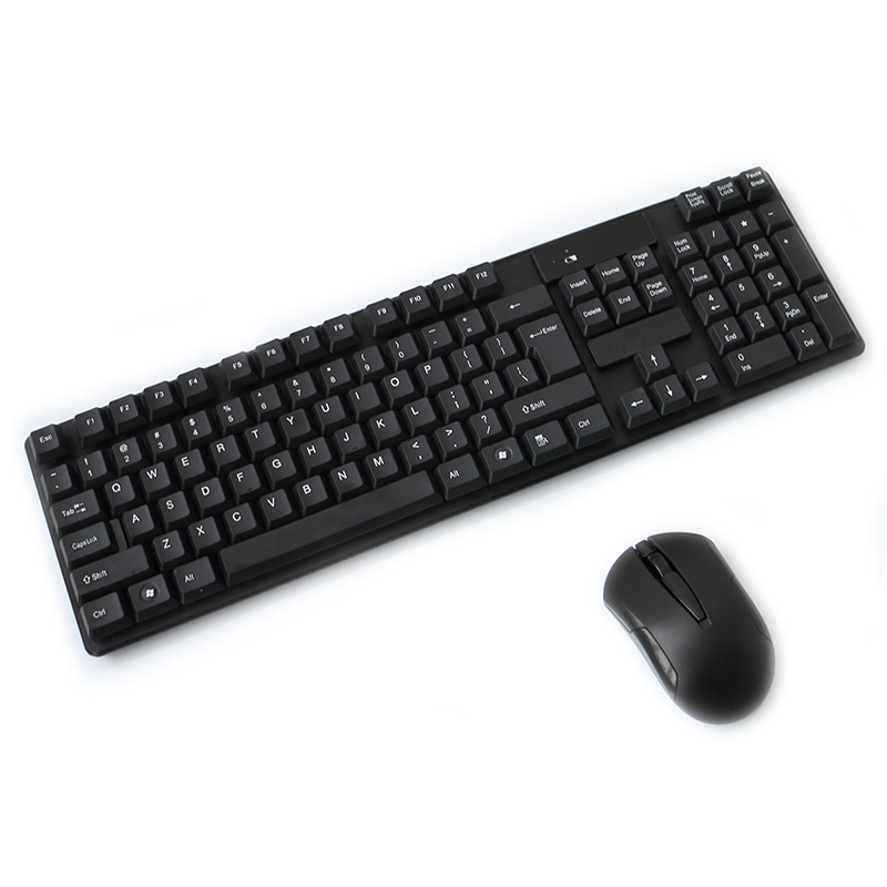 104 Keys 2.4ghz Keyboard and Optical Mouse Wireless Combo for Desktop & Laptop