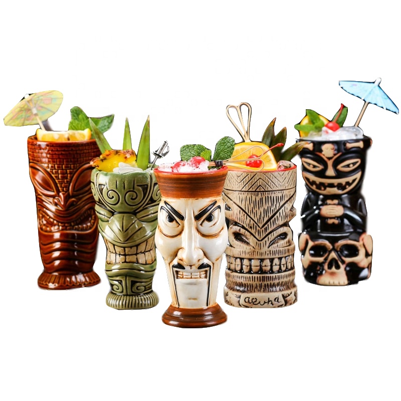 Пользовательская дешевая керамическая кружка tiki