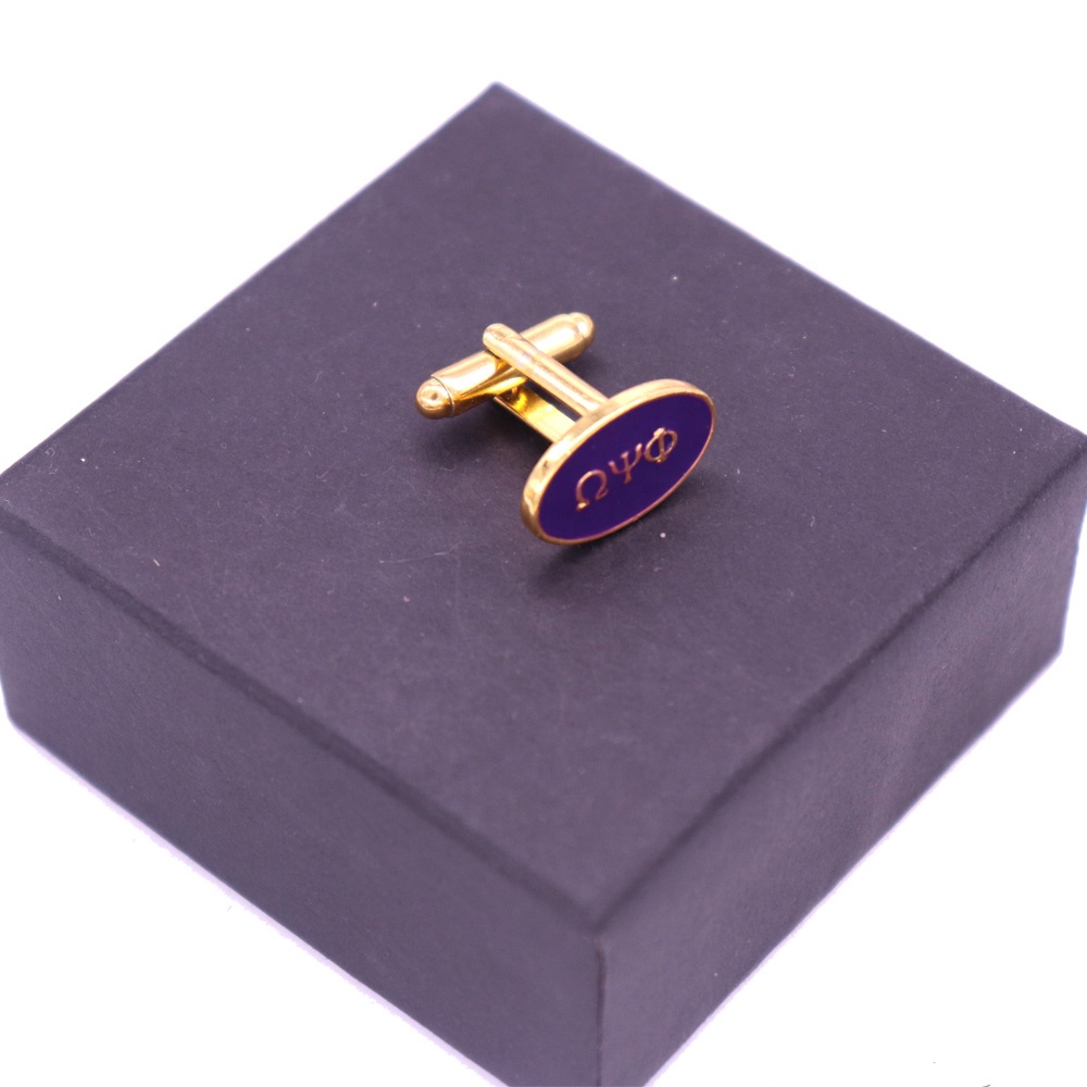 Металлические запонки с эмалью греческой буквой 1911 O Psi Phi Alpha Sorority
