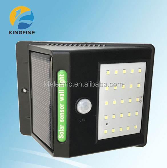Waterproof Wireless 3-in-1 mode 24 44 54 LED Triangle Solar Powered Outdoor LED Flood light with PIR motion detector