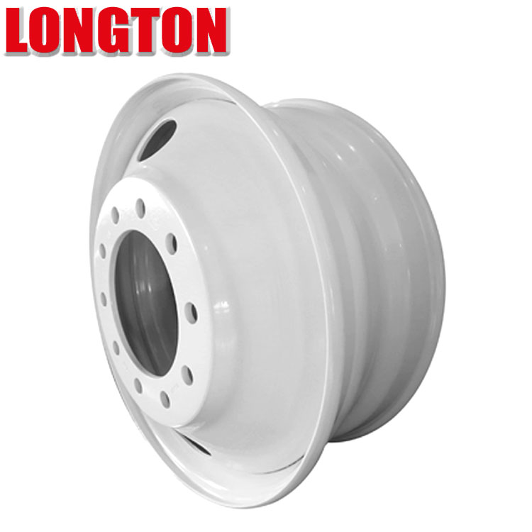 Стальное колесо для грузовика 22,5x8,25, белый, 2 окна американского типа