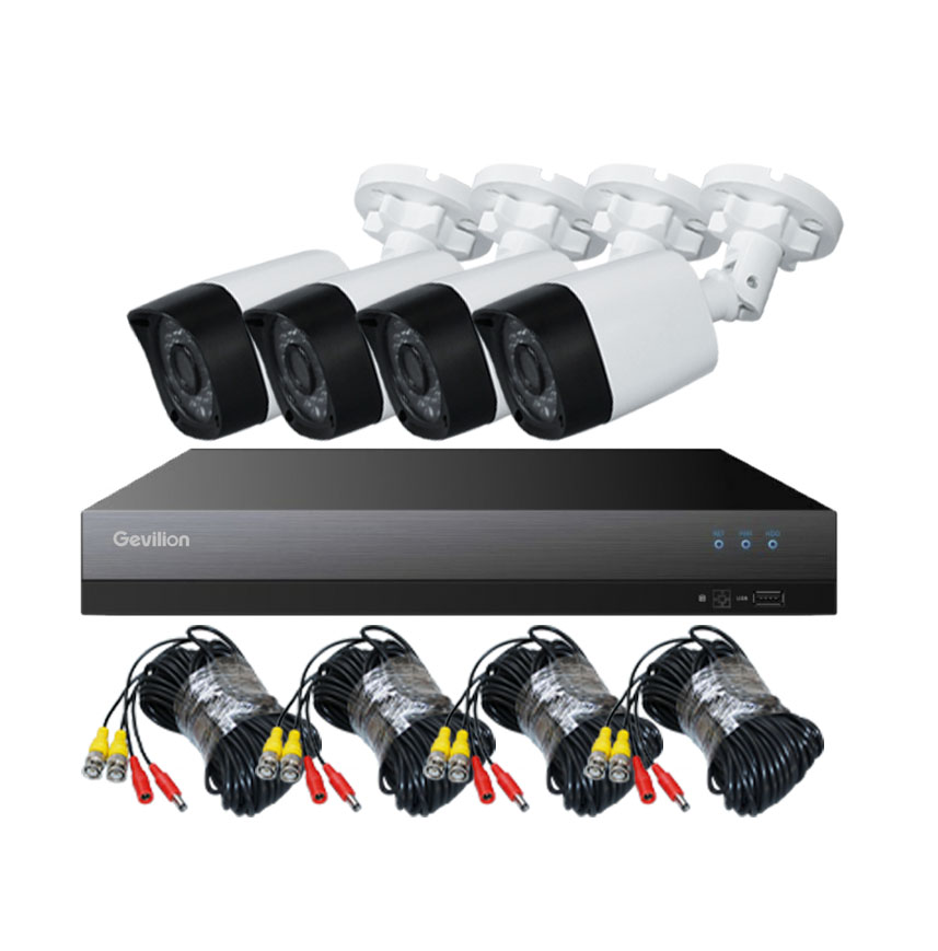 35 метров инфракрасная камера видеонаблюдения 1Mp 4Ch Ahd Cctv комплекты Dvr Camera Kits