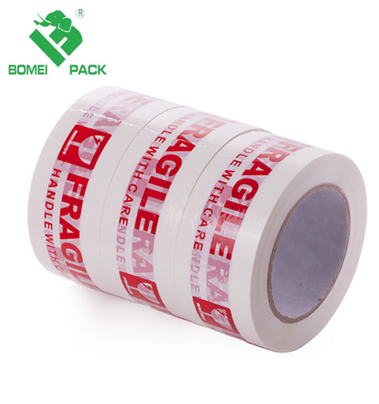50m x 48mm Fragile Printed BOPP Packing Adhesive Tape
