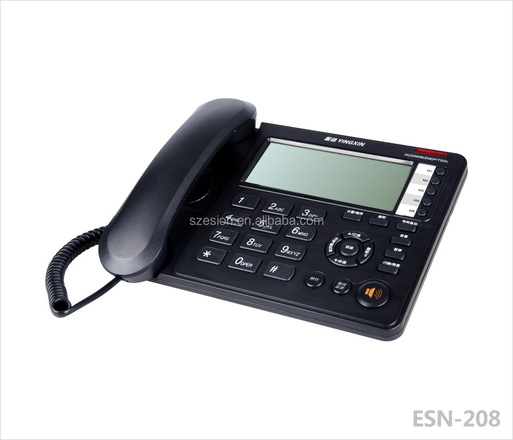 ESN-208 проводной настольный caller ID телефон домашний телефон офисный телефон