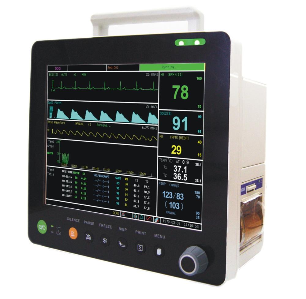 Монитор пациента capnography сертификата ISO с мультипараметром PM6000