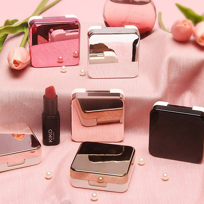 Custom eye contact lens case fashion color case lenses contact luxury clear lens case box container for women