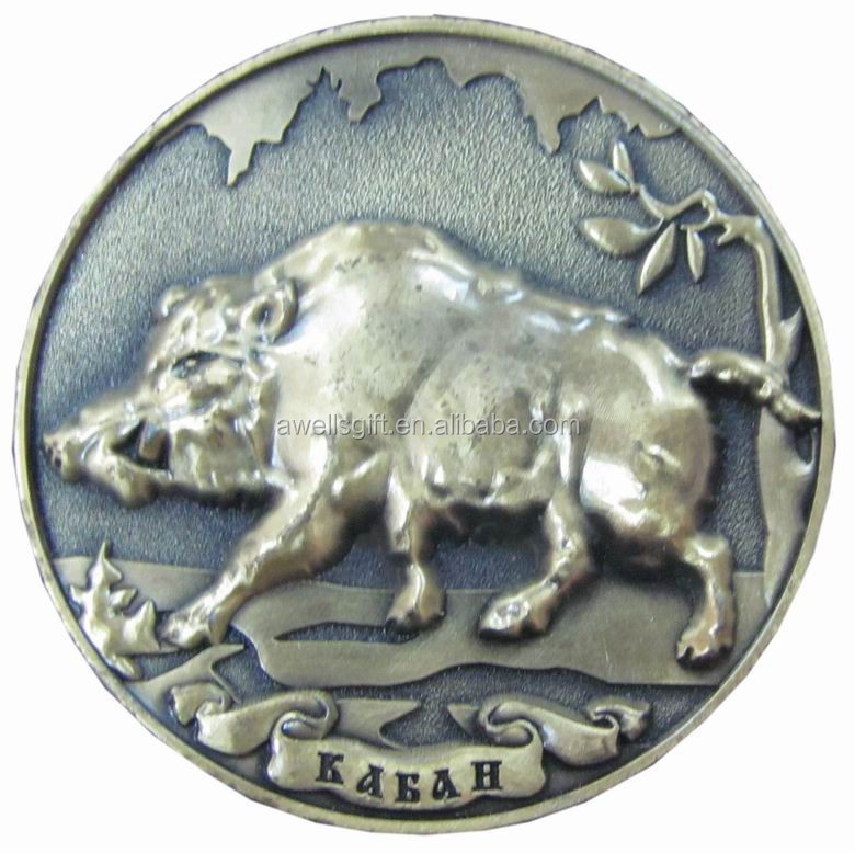 Коллекция бронзовых памятных монет Свиньи/животных sus scrofa