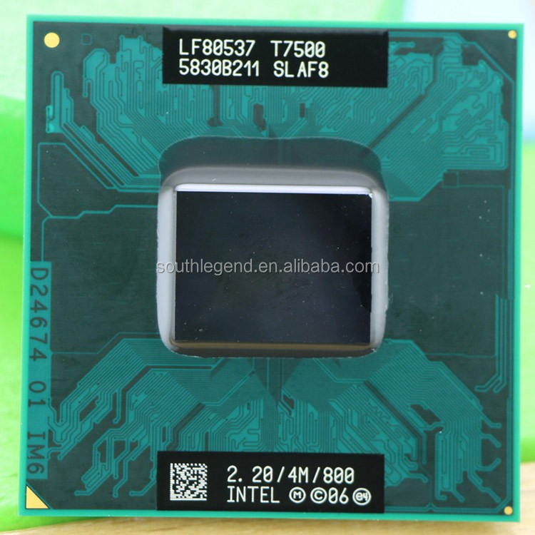 Мобильный Core 2 Duo T7500 CPU 2,2 GHz/800MHz/4MB Socket 478