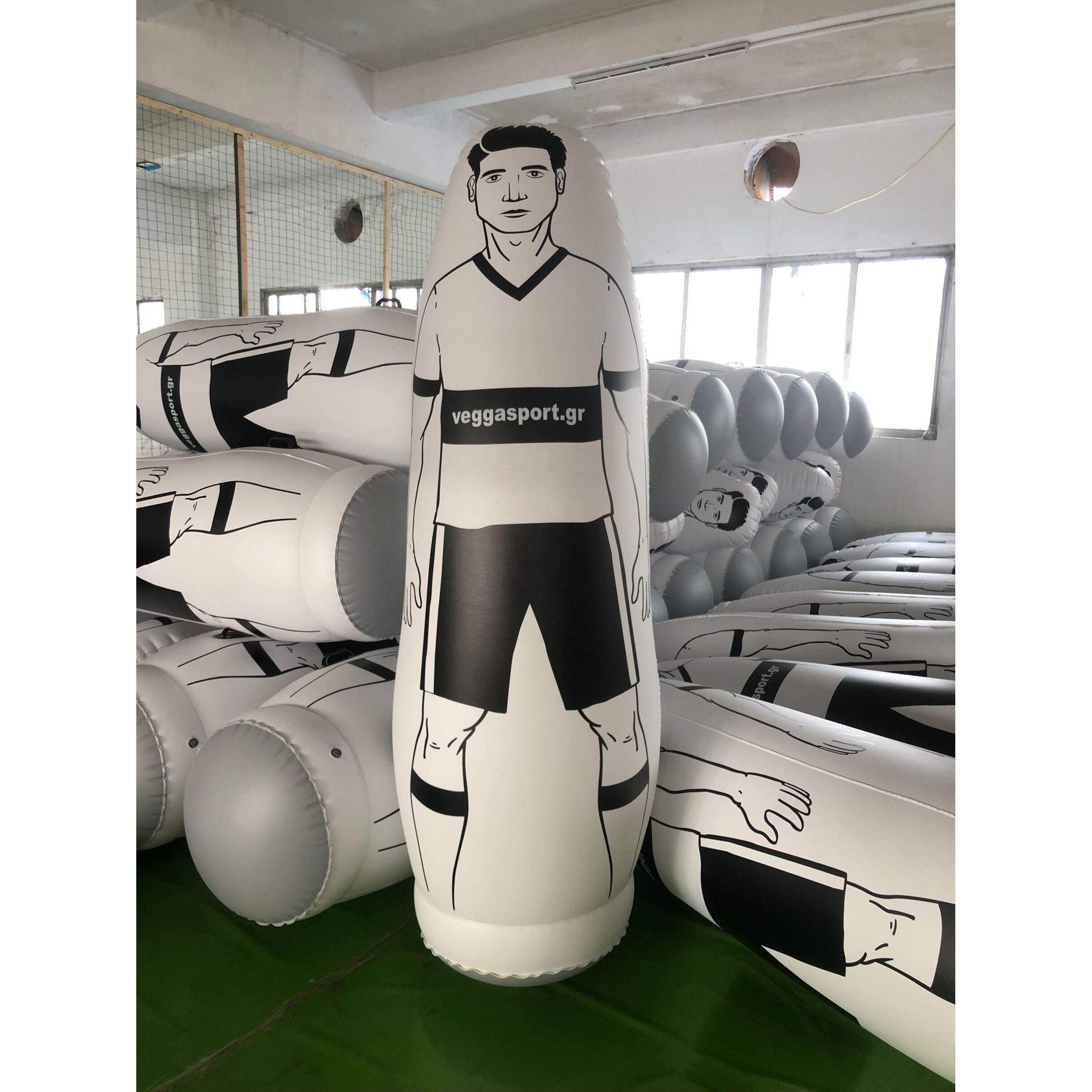 175 см надувной футбольный тренировочный вратарь стакан air soccer пустышка для продажи
