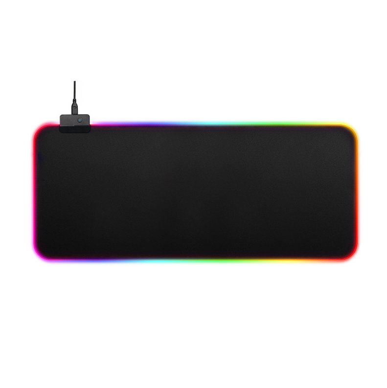 Игровой коврик для мыши BUBM LED RGB с прочным прошитым краем