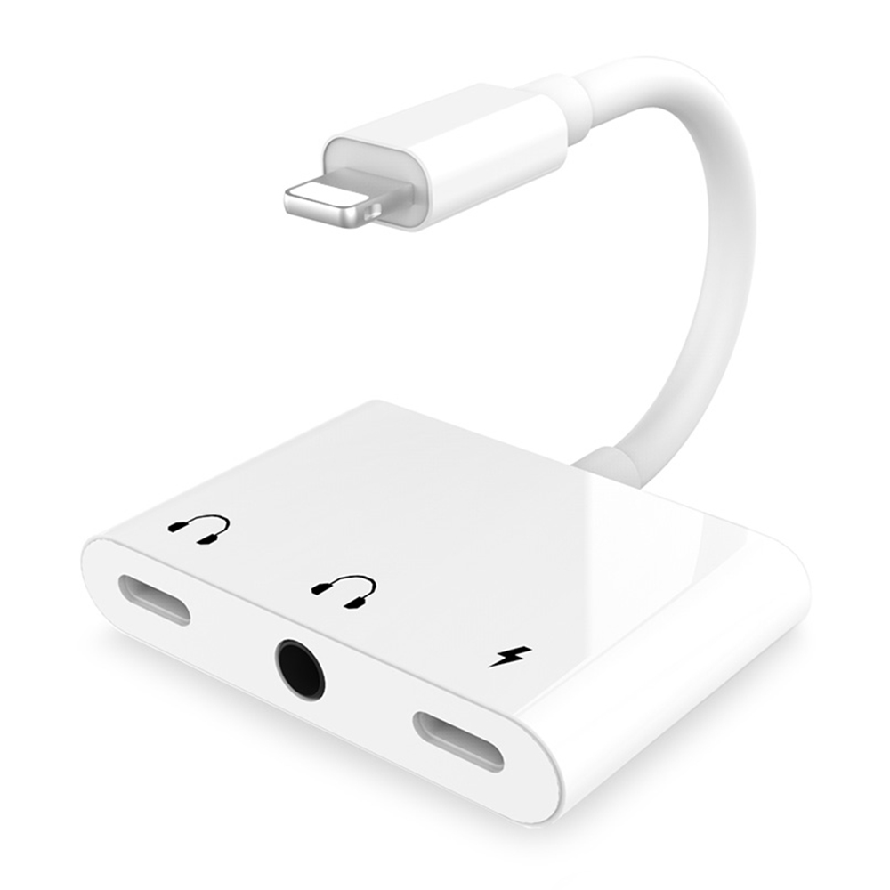Адаптер для наушников с разъемом Lightning и аудиоразъемом 3,5 Aux для iPhone