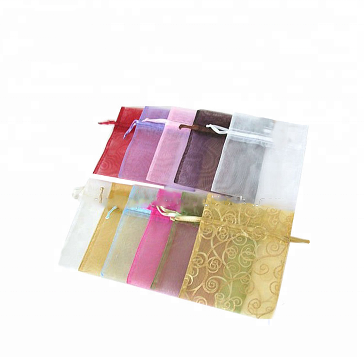 Customized Small Organza Pouch with Drawstring Seal Personalized Wholesale Bags for Jewelry Packaging for Gifts Industry Use