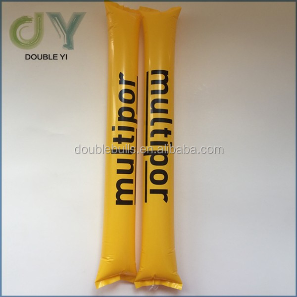 Custom Inflatable Cheer Sticks inflatable Noise makers Stick Cheap Plastic Inflatable sports cheering items