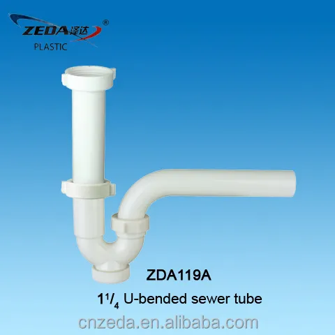 Plumbing Trap,U-bended sewer,Pipe,plastic sink waste outlet