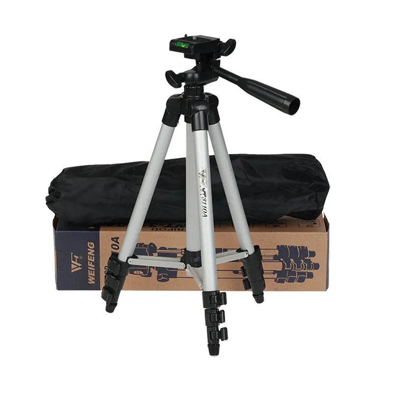 Weifeng WT3110A Tripod Aluminum With 3-Way 350mm-1020mm Universal Camera Tripod for Camera for cell phone with Free Clip