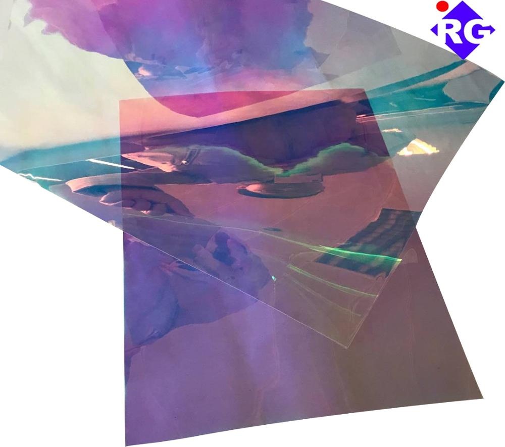 30 м длина 3 Качество радужные самоклеющиеся Dichroic стекло окна плёнки для акриловые панели