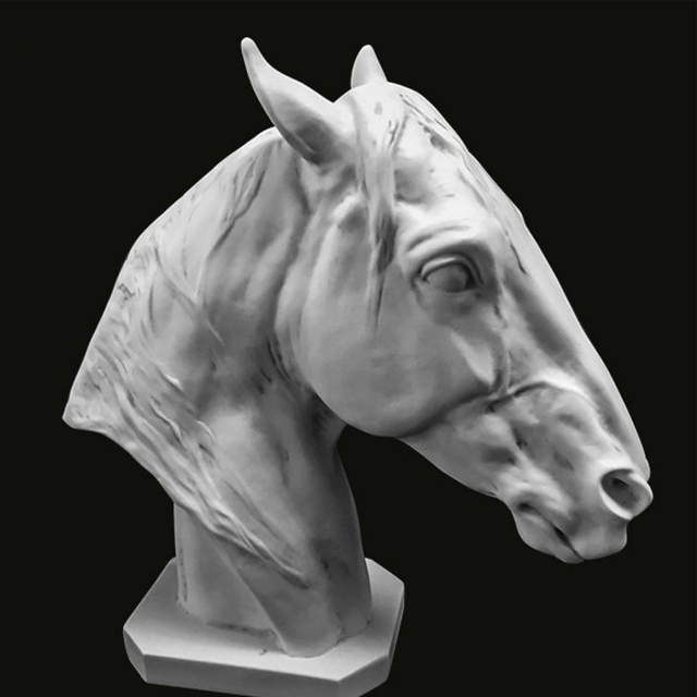 Старинная римская голова лошади, Белая Мраморная каменная статуя, внутренняя скульптура