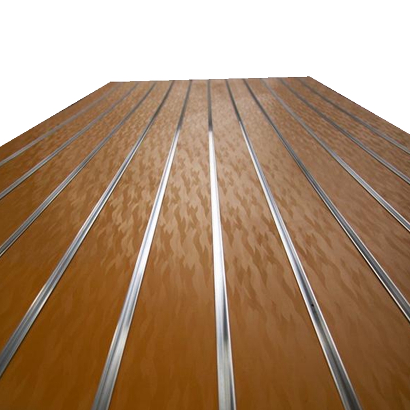 Меламином МДФ slatwall панели 18mmx1220x2440mm 7,5 слотов для карт