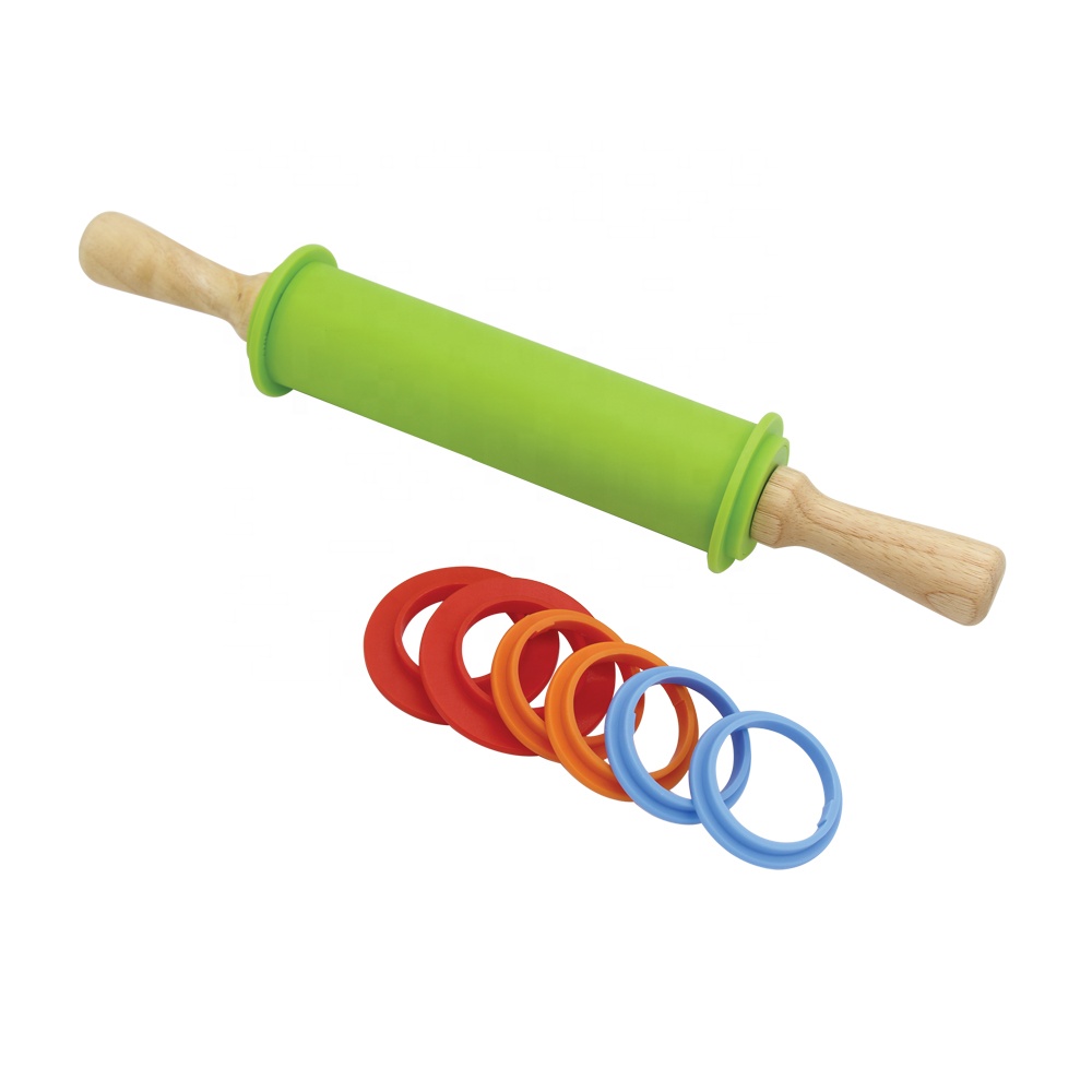 LFGB standard adjustable silicone rolling pin