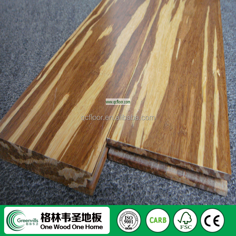 Tigerwood Strand тканые 100% твердые дешевые бамбуковый пол