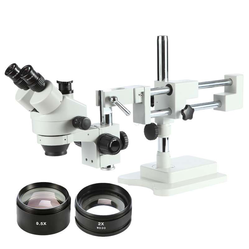 Тринокулярный микроскоп для ремонта ювелирных изделий 3,5 X-90 X Zoom Flexible Arm Stereo