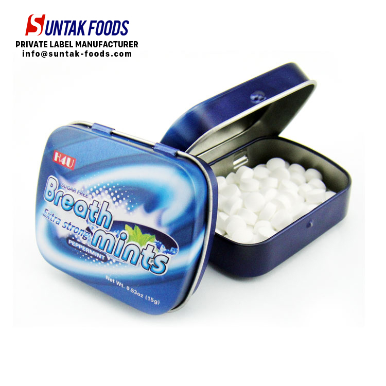 Фирменная Конфета Xytlitol в маленькой коробке с откидной крышкой, конфеты OEM