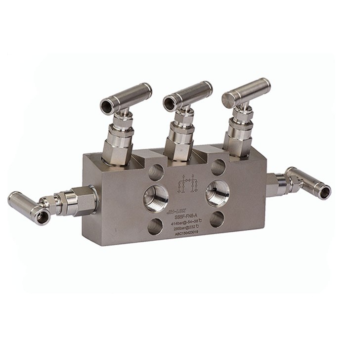 5-way stainless steel air manifold