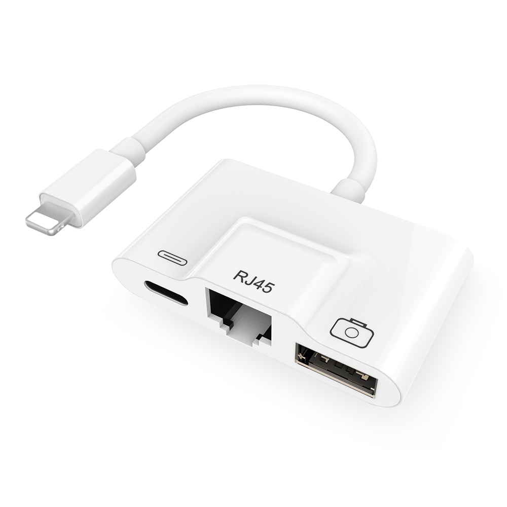Lightning USB OTG Ethernet конвертер USB камера OTG адаптер для iPhone