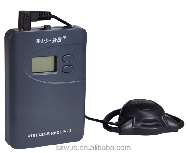 Профессиональная Беспроводная микрофонная система UHF, беспроводная система Радио-гида с батареями AAA и лучшим качеством для мирового использования