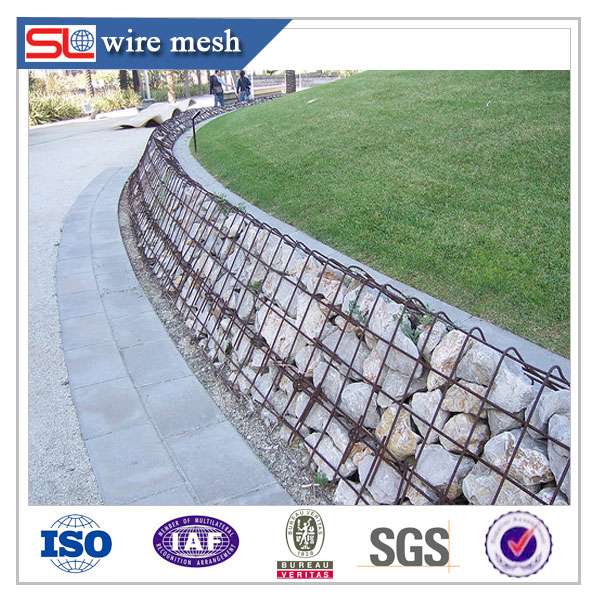 Коробки gabion каменные клетки/габионный забор (фабрика & ISO9001 & L/c принимаем)