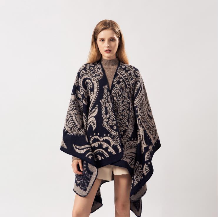 ladi poncho and cape elegant knit woman acryl cape shawl poncho
