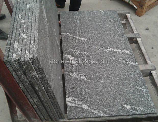 Черная гранитная плитка Virginia Jet Mist 1200x600x15 мм