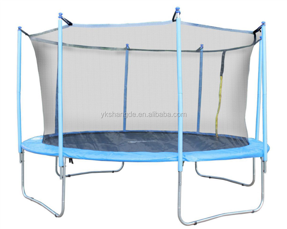 Sundow 12ft big kids trampoline indoor fitness safety net trampoline outdoor on sale