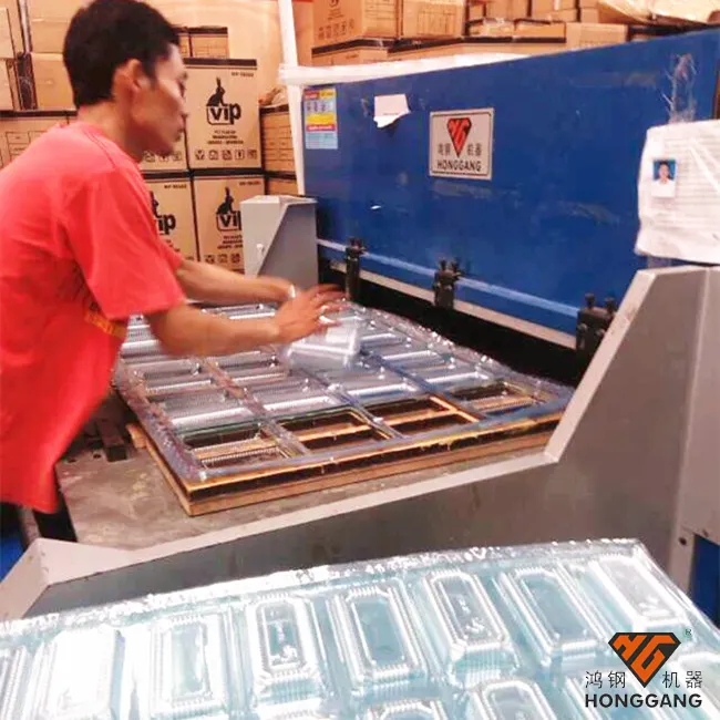 High cost-effective automatic plastic lunch box hydraulic die cutting press machine