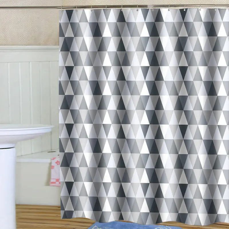 mould proof polyester geometric Bathroom Shower Curtain
